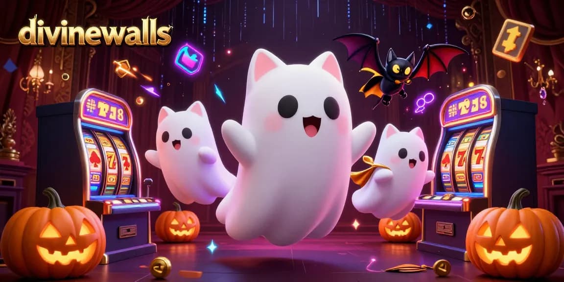 Engage with divinewalls, winning at slots amidst ghostly cat adventures in a haunted casino.