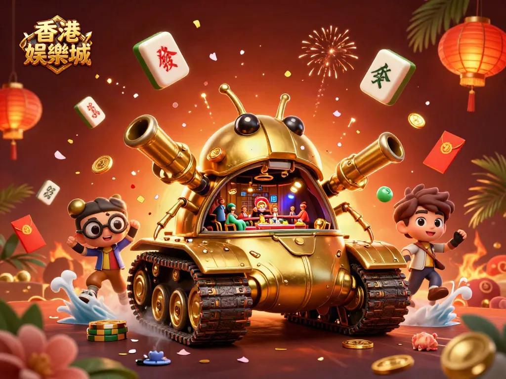 Engage in exciting gaming adventures with 香港娛樂城, featuring a lively 3D cartoon casino scene