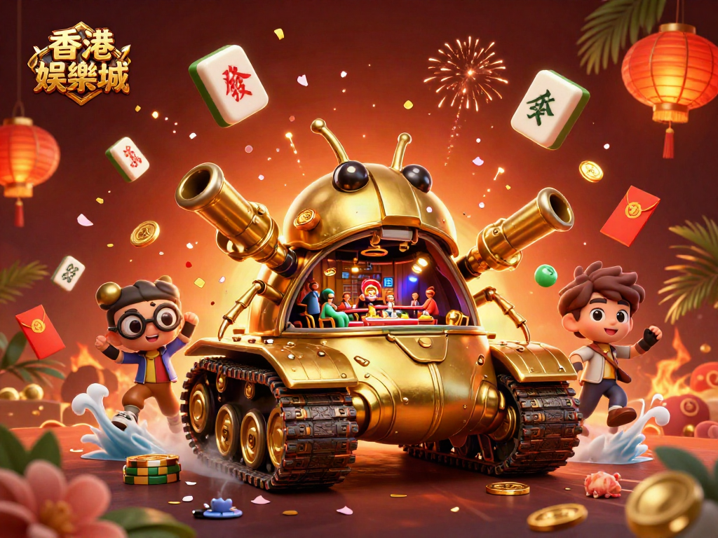 Engage in exciting gaming adventures with 香港娛樂城, featuring a lively 3D cartoon casino scene