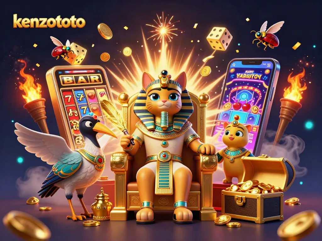 Experience thrilling wins with kenzototo's vibrant gaming visuals and exhilarating action.