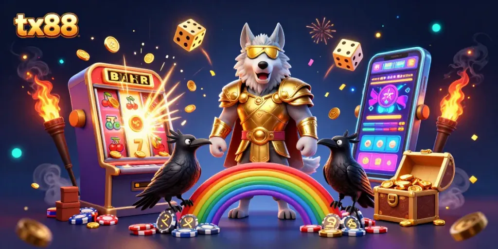 Engage with tx88's thrilling gaming experience through vibrant slot and jackpot features.