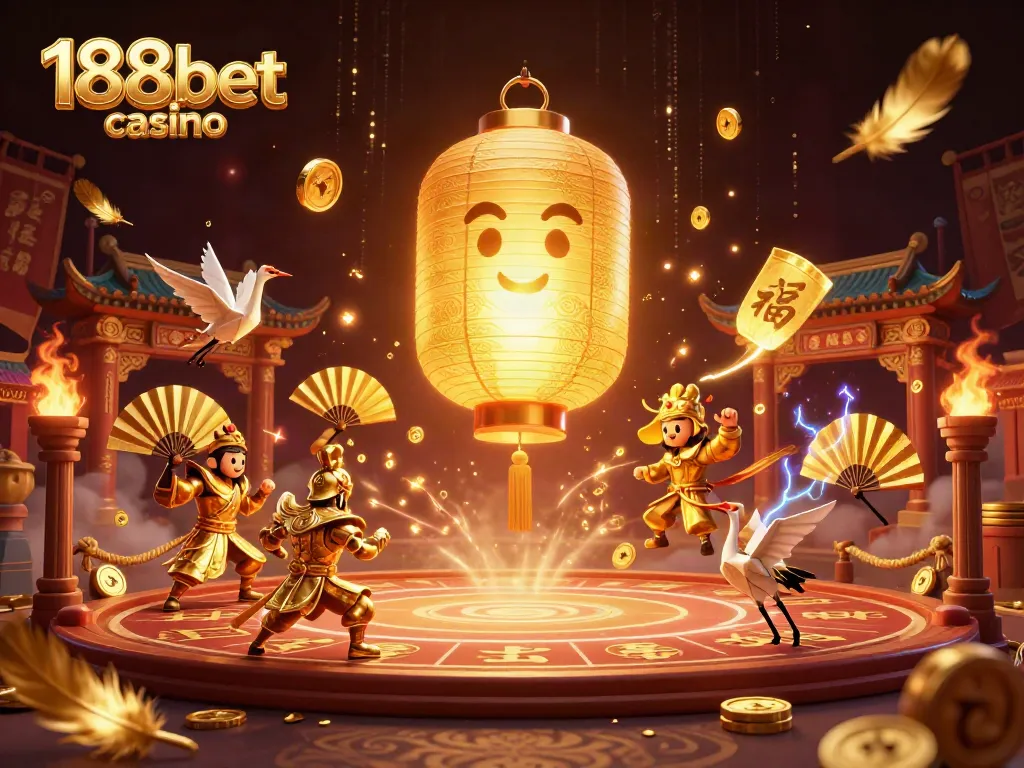 Experience the magic of 188bet casino with vibrant spirit and warrior symbols in a rich 3D scene.