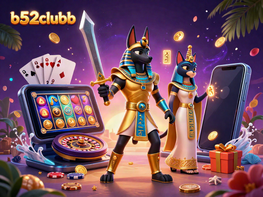 Experience thrilling gameplay in the b52clubb casino scene with dynamic characters and vibrant gaming elements.