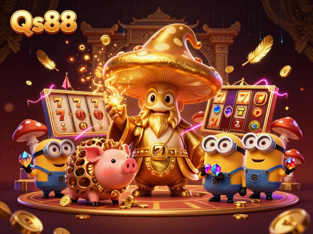 Experience exciting gold magic and treasure hunting in Qs88's vivid casino world.