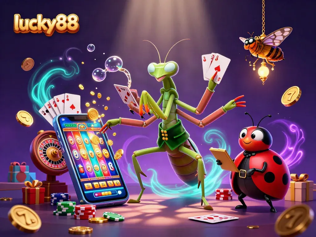 Experience thrilling gaming action at lucky88 with vibrant slot games and interactive characters.