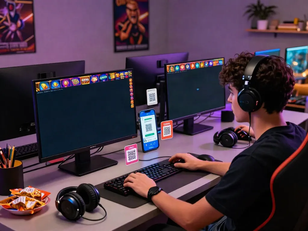 Engaging player using slot qris for seamless online gaming experience.