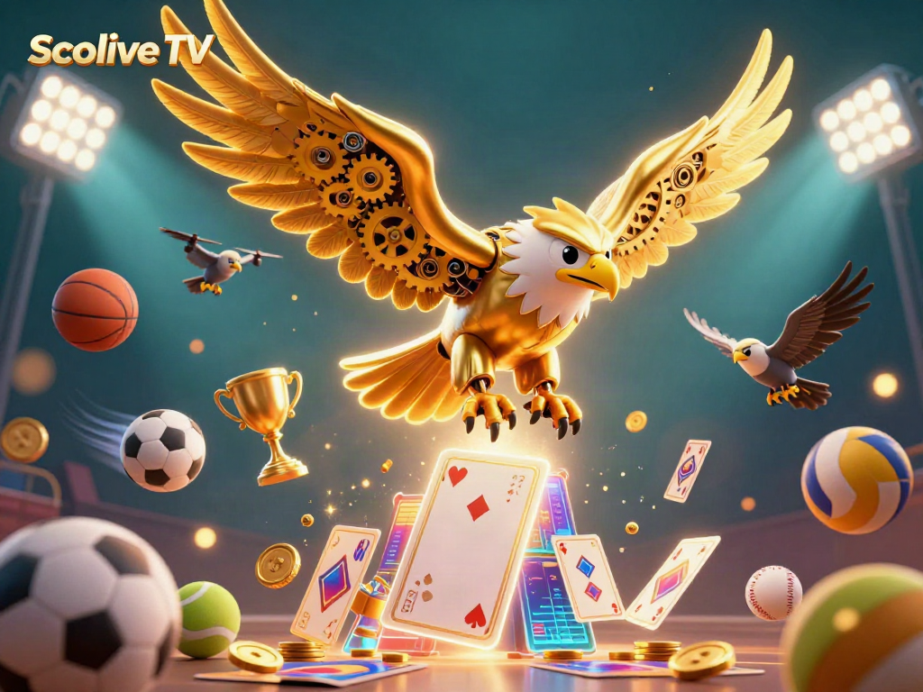 Experience thrilling sports betting action with Socolive TV as 3D characters dive through dynamic gameplay elements.