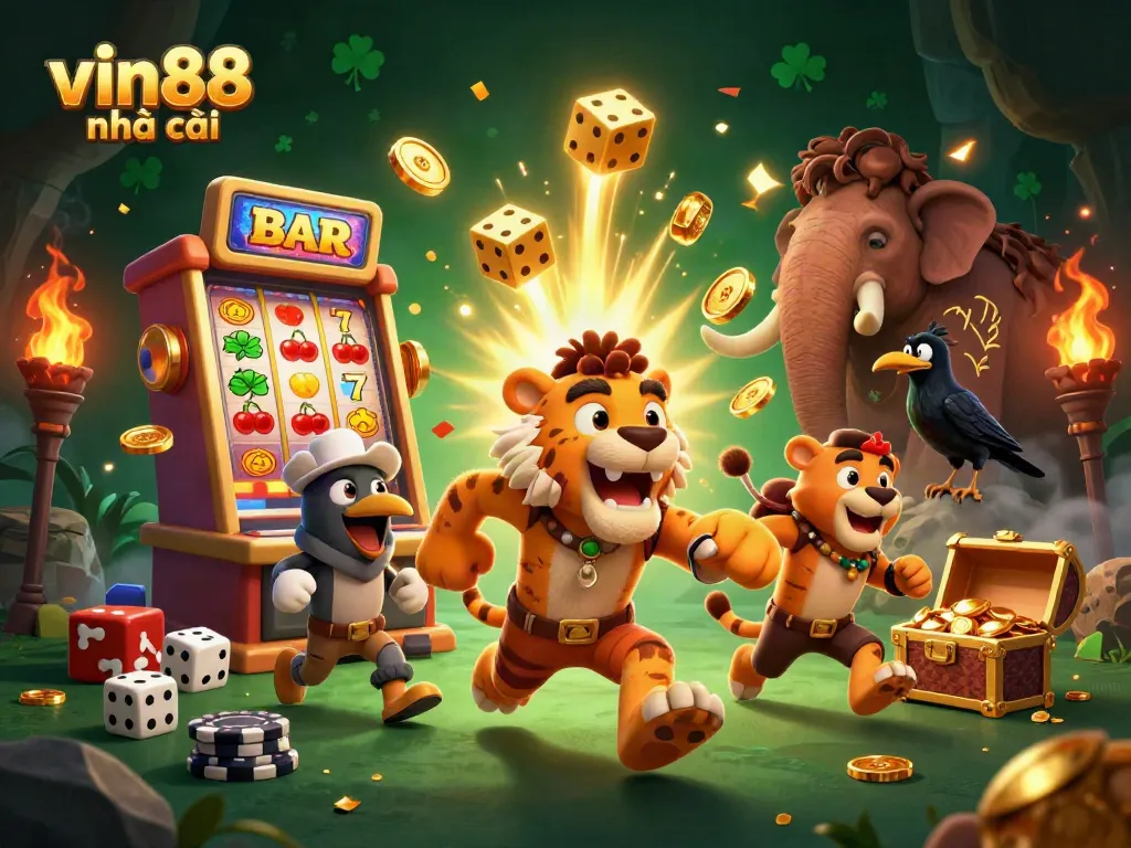 Experience exciting gameplay at vin88 nhà cái with vibrant 3D casino elements and captivating visuals.