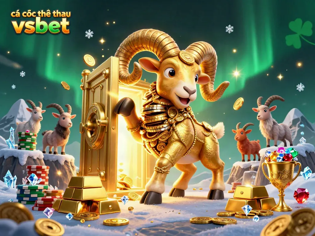 Experience thrilling cá cược thể thao vsbet action with a dynamic golden ram and dazzling treasure elements.